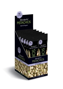 Wonderful Pistachios Pistachio Salt & Pepper-1.25 oz.-12/Box-10/Case