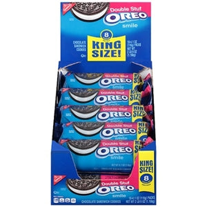 Oreo King Size Double Stuf Cookies-4.1 oz.-10/Box-2/Case