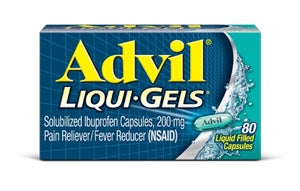 Advil Liquid Gels-80 Count-6/Box-6/Case