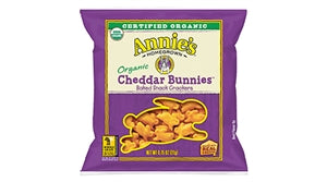 Annie's Organic K-12 Cheddar Bunny Crackers-0.75 oz.-100/Case
