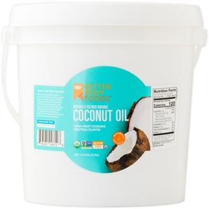 Betterbody Foods Organic Naturally Refined Coconut Oil-1 Gallon-1/Case