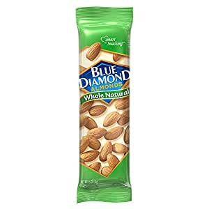 Blue Diamond Almonds Whole Natural Unsalted Almonds-1.5 oz.-12/Box-12/Case