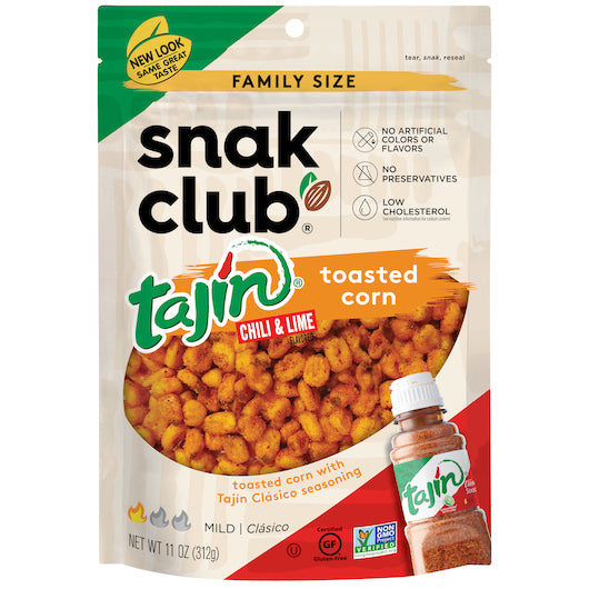 Snak Club Century Snacks Family Size Tajin Roasted Corn-11 oz.-6/Case