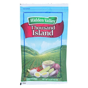 Hidden Valley Thick And Creamy Thousand Island Dressing Single Serve-1.5 oz.-84/Case