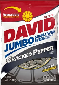 David Black Pepper Sunflower Seeds-5.25 oz.-12/Case