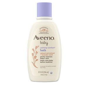 Aveeno Baby Calming Comfort Bath Lavender & Vanilla Scented-8 fl oz.s-3/Box-8/Case