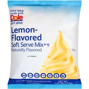 Dole Naturally Flavored Lemon Soft Serve Mix-4.4 lb.-4/Case