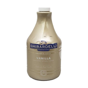 Ghirardelli Premium Vanilla Sauce Pump Bottle-89.9 oz.-6/Case