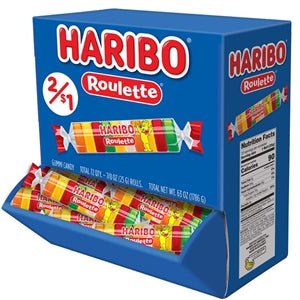 Haribo Roulette Box Gummy Candy-0.875 oz.-36/Box-12/Case