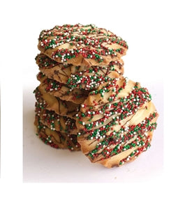 Cookies United Holiday Drizzled Spritz Cookies-5 lb. Bulk Box