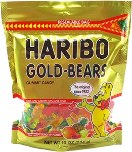 Haribo Goldbears Confectionery Gummy Candy-10 oz.-8/Case
