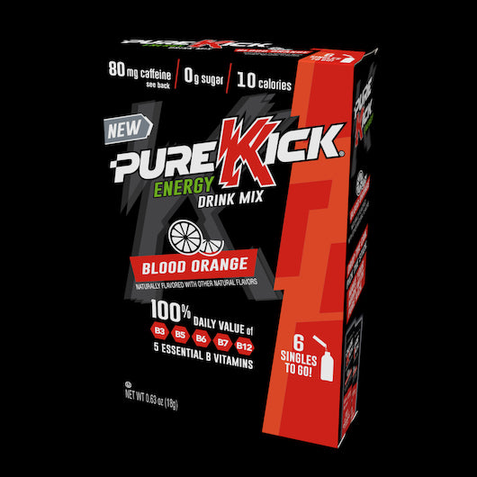 Pure Kick Energy Drink Mix Blood Orange Singles To Go-6 Count-12/Case