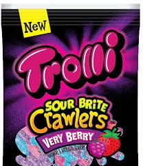 Trolli Minis Sour Brite Crawlers Gummy Candy-9 oz.-6/Case