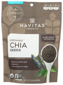 Navitas Organics Organic Chia Seeds-8 oz.-12/Case