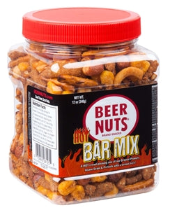 Beer Nuts Habanero Bar Mix 6 Count Jars-12 oz.-6/Case