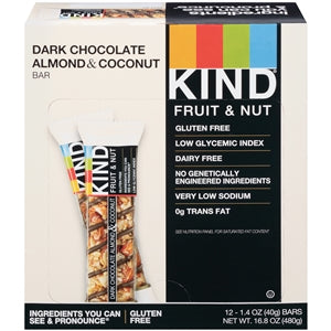 Kind Snacks Dark Chocolate Almond Coconut Bar-1.4 oz.-12/Box-6/Case