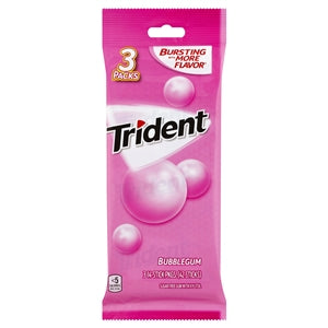 Trident Bubble Sugar Free Gum-42 Count-20/Case