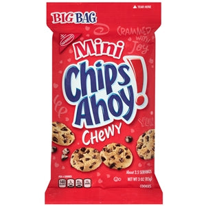 Chips Ahoy Mini Cookie Big Bag-3 oz.-12/Case
