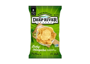 Deep River Snacks Zesty Jalapeno Kettle Potato Chips-2 oz.-24/Case