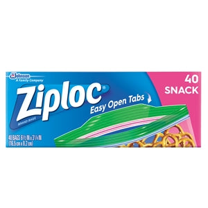 Ziploc Snack Bag-40 Count-12/Case