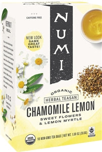 Numi Chamomile Lemon Herbal Tea-18 Count-6/Case