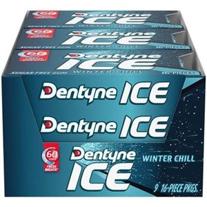Dentyne Winter Chill Gum-16 Count-9/Box-18/Case
