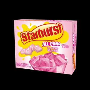 Starburst Strawberry Flavored Gelatin Mix-3.93 oz.-12/Case