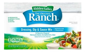 Hidden Valley Gluten Free Original Dry Mix Salad Dressing Mix-3.2 oz.-18/Case