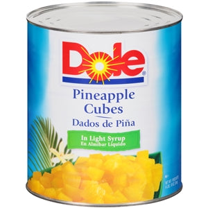 Dole In Light Syrup Cube Pineapple-106.08 oz.-6/Case