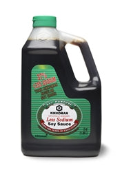 Kikkoman Less Sodium Soy Sauce-0.5 Gallon-6/Case