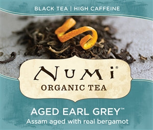 Numi Organic Tea Aged Earl Grey Black Tea-100 Count-1/Case