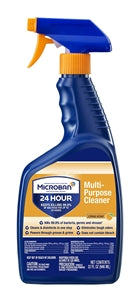 Microban Multi-Purpose Disinfecting Spray Cleaner Citrus Ready-To-Use Liquid-32 oz.-6/Case