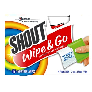 Shout Wipes 12 Count-12 Each-12/Case