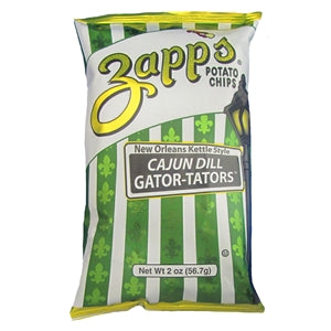 Zapp's Potato Chips Zapp's Cajun Dill Gator-Tator Potato Chips-2 oz.-25/Case