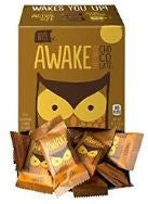 Awake Chocolate Caffeinated Chocolate Bites Caramel-0.48 oz.-50/Box-6/Case