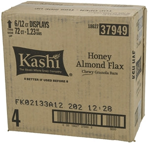 Kashi Honey Almond Flax Chewy Granola Bars-1.2 oz.-12/Box-6/Case