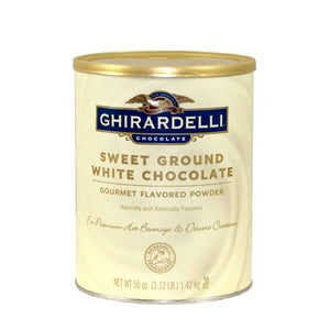 Ghirardelli Sweet Ground White Chocolate Flavor-3.12 lb.-6/Case