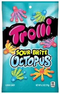 Trolli Sour Brite Octopus Gummy Candy-6.3 oz.-8/Case