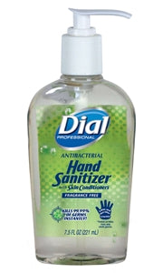 Dial Hand Sanitizer Fragrance Free Pump-7.5 fl oz.s-12/Case