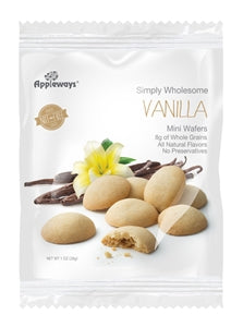 Appleways Individually Wrapped Whole Grain Vanilla Wafers-1 Count-108/Case