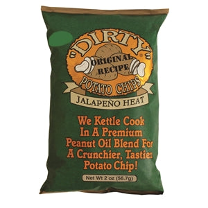 Dirty Potato Chips Jalapeno Heat Potato Chips-2 oz.-25/Case