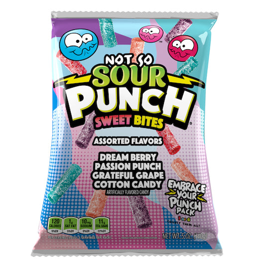 Sour Punch Dream Berry Sweet Bites Gummy Candy-5 oz.-12/Case