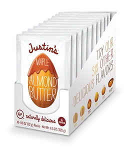 Justin's Maple Almond Butter-1.15 oz.-10/Box-6/Case
