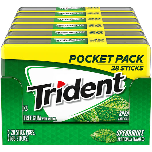 Trident Spearmint-28 Count-6/Box-8/Case