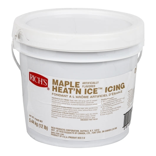 Rich's Maple Artificial Flavor Heat N Ice Icing-12 lb.-1/Case