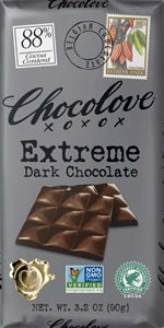 Chocolove Extreme Dark Chocolate Bar-3.2 oz.-12/Box-12/Case