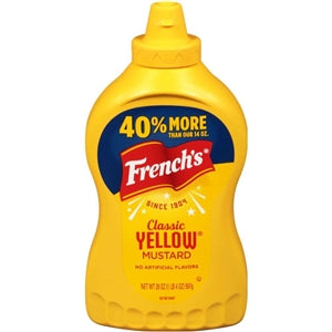 French's Classic Yellow Mustard Bottle-20 oz.-12/Case