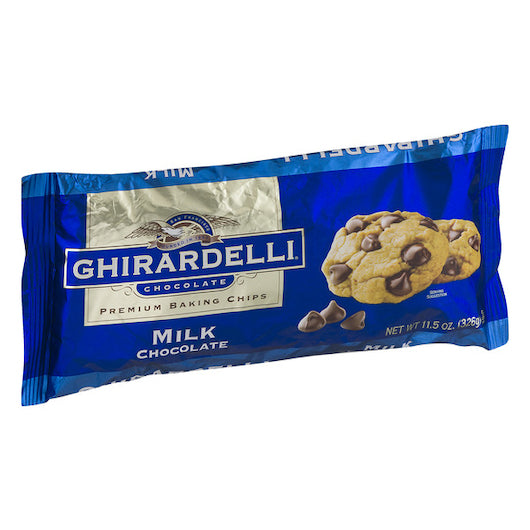 Ghirardelli Milk Chocolate Chips-11.5 oz.-12/Case