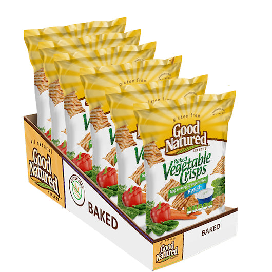Herr Good Natured Ranch Baked Vegetable Crisps-2 oz.-6/Case