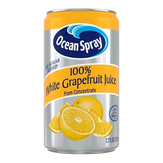Ocean Spray 100% White Grapefruit Juice-7.2 fl oz.-24/Case
